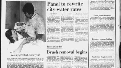 From train wrecks to first babies: A century of January 2 headlines