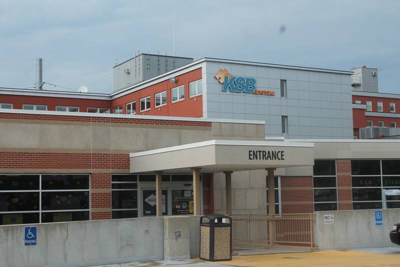 Visitor's entrance to KSB Hospital in Dixon