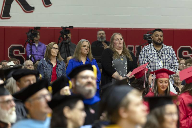 Members of the SVCC Financial Aid office were recognized Friday, May 9, 2025, at the commencement ceremony.