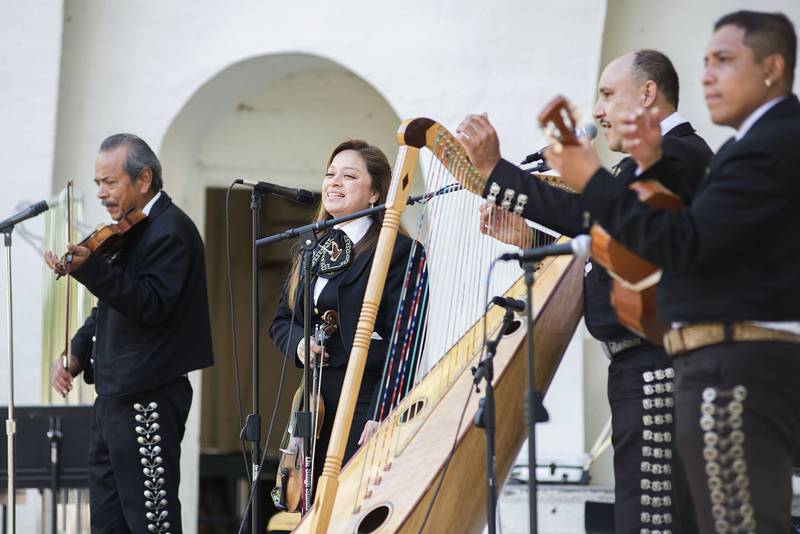 Mariachi Campiranos of Peoria kicked off the Sterling Municipal Band’s “Music Under the Stars” Wednesday, June 8, 2022 in Sterling with a performance of traditional music from Mexico.