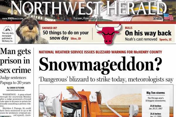 Preparing for “Snowmageddon” and other historical covers for February 1
