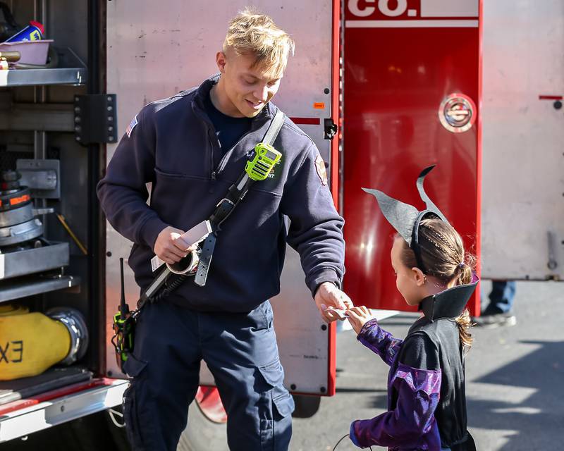 The La Grange Fire Department at the La Grange Trunk or Treat event.  Oct 21, 2023