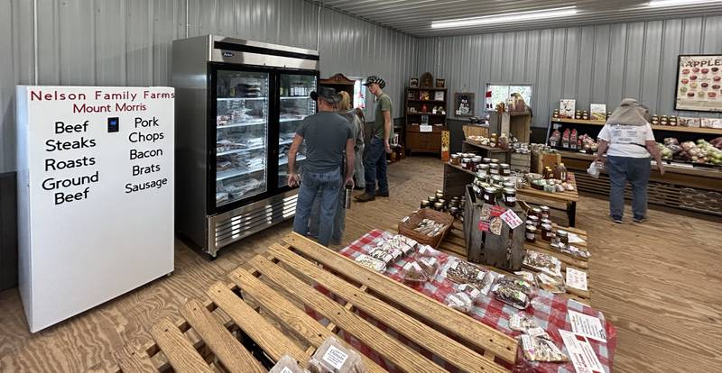 It was a busy day at BerryView Orchard during the Back Roads Market event on Saturday, Sept. 28, 2024 north of Mt. Morris. The event included several stops near Mt. Morris.