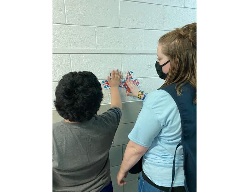 The Melvin J. Larsen School at the United Cerebral Palsy Center for Disabilities Service in Joliet is creating will be a semi-permanent sensory walk that will be installed on the floors and hallways and on the playground.