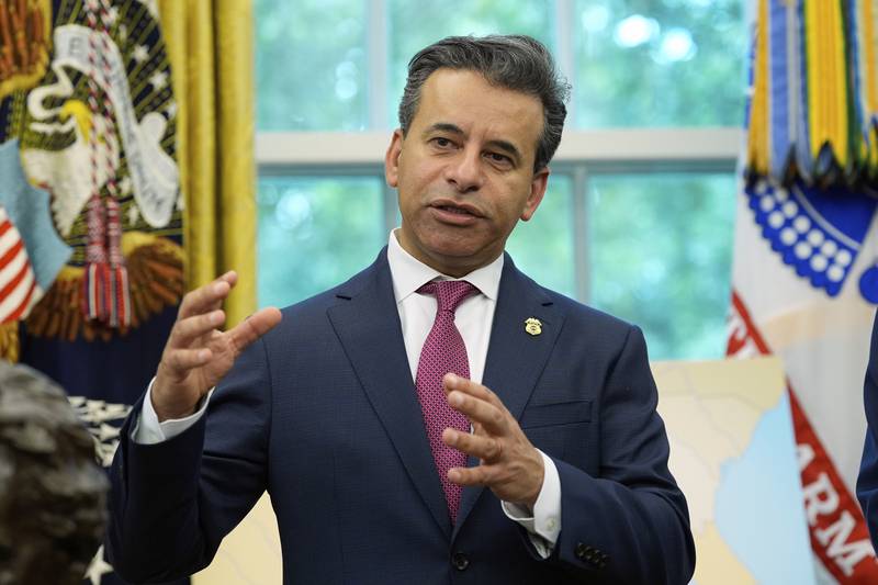 Food and Drug Administration commissioner Martin Markary speaks during an event with President Donald Trump to sign executive orders and proclamations in the Oval Office of the White House, Monday, May 5, 2025, in Washington. (AP Photo/Alex Brandon)