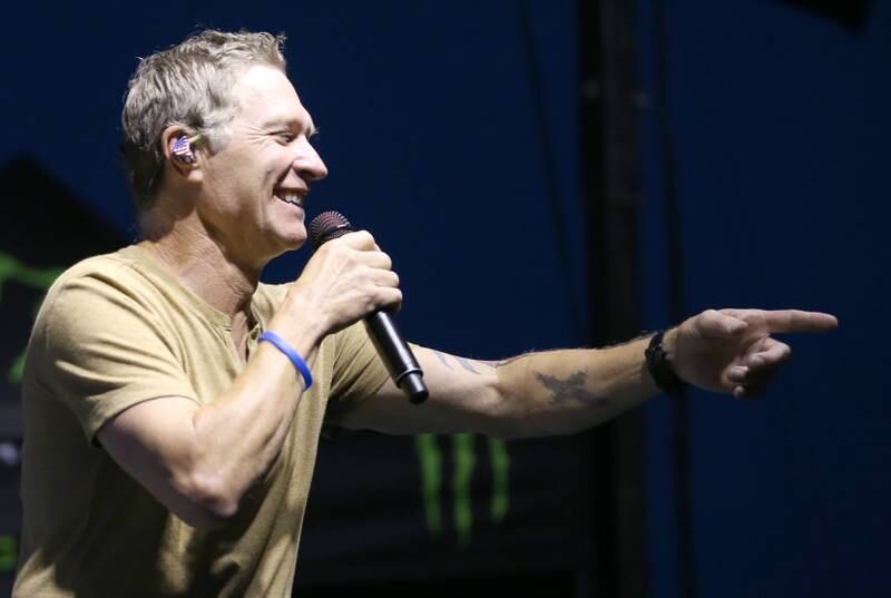 Country Music crooner Craig Morgan sings during the 102nd Marshall-Putnam Fair on Thursday, July 13, 2023 in Henry.