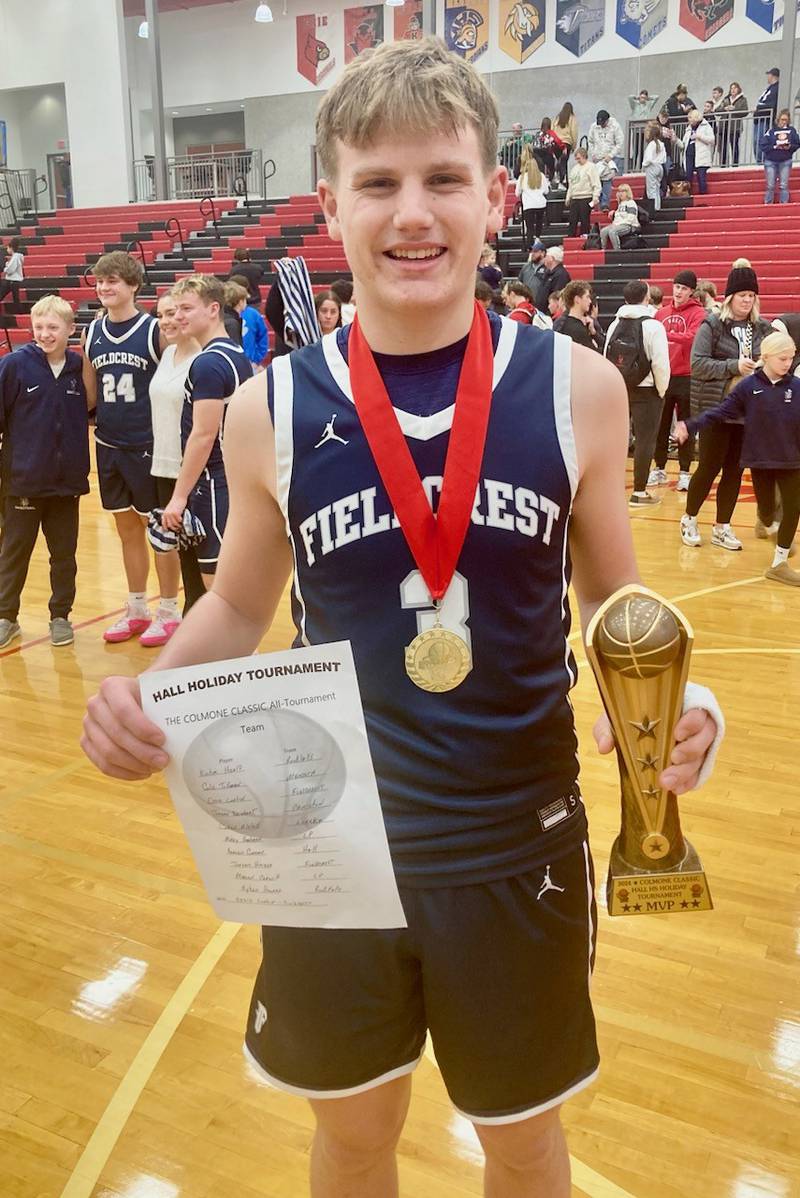 Fieldcrest senior Eddie Lorton was named as MVP of the 2024 Colmone Classic at Hall High School.