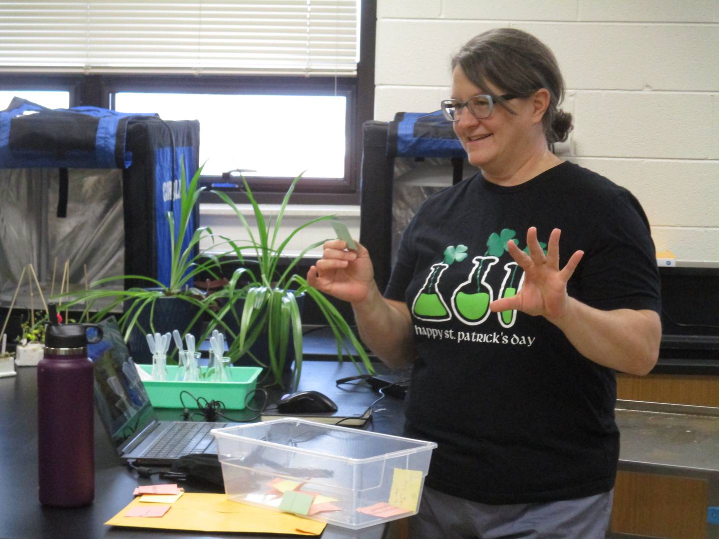 Oswego High School biology teacher Pam Phelps leads her class. (Mark Foster -- mfoster@shawmedia.com)