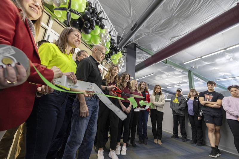 A ribbon cutting officially opens the new Westwood Wellness area Tuesday, Jan. 31, 2023.