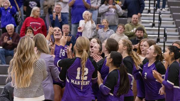 Photos: Manteno volleyball sweeps Seneca in the Class 2A Regional final