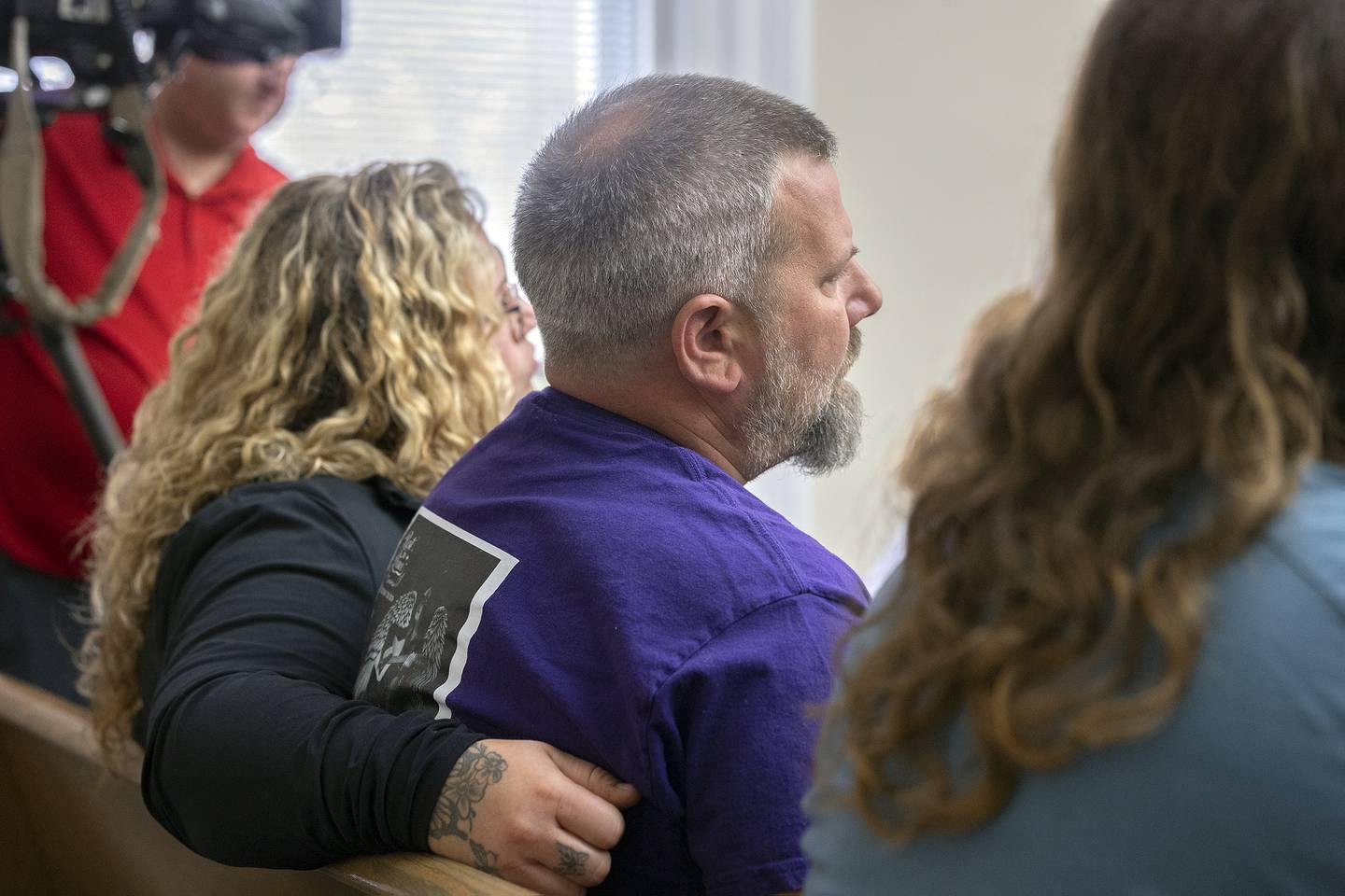 Family and supporters of Jackson Kradle packed the courtroom Wednesday, April 23, 2025, in Carroll County Court as Matthew Herpstreith is arraigned for his death. Herpstreith pled not guilty.