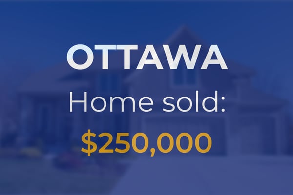 Single-family home in Ottawa goes for $250,000