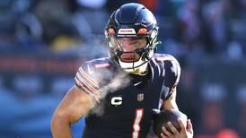 Justin Fields breaks Bears QB rushing record in 25-20 loss to Eagles