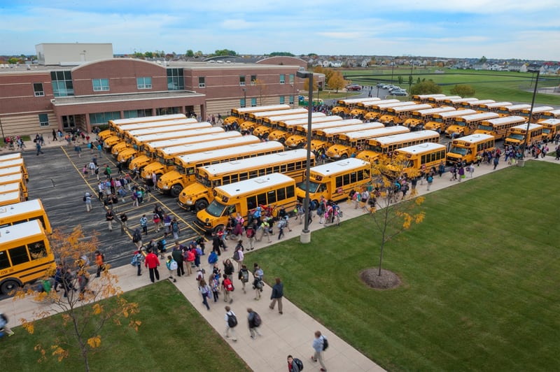 troy school district, buses, shorewood, plainfield, joliet