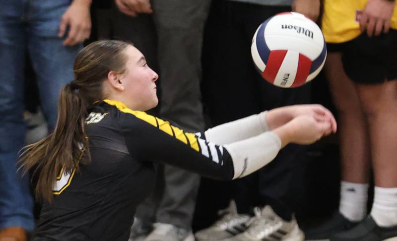 Putnam County's Myah Richardson chases down the ball during the Class 1A Regional final on Thursday, Oct. 30, 2025 at Putnam County High School.