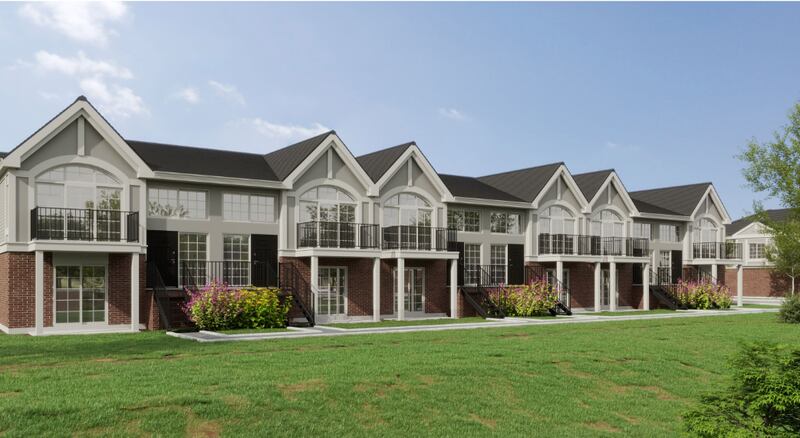 Developers look to build 48 owner-occupied townhomes southwest of the intersection of Bard Road and Huntley Road.