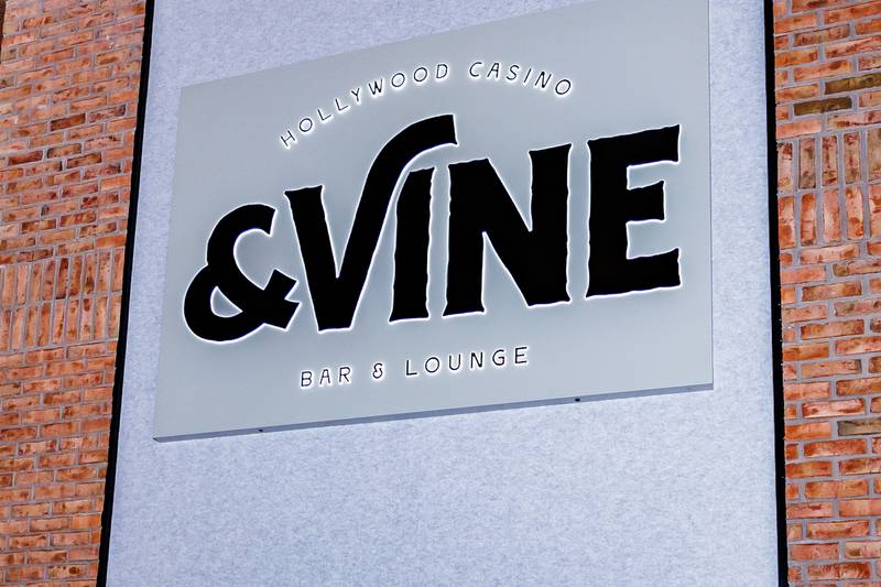 A new bar and lounge is among the amenities seen during during a “first-look” tour of the new Hollywood Casino Joliet, located at 1401 Gateway Blvd., Joliet, on July 11, 2025.