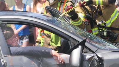 Photos: Putnam County High School students learn safety after mock prom drill
