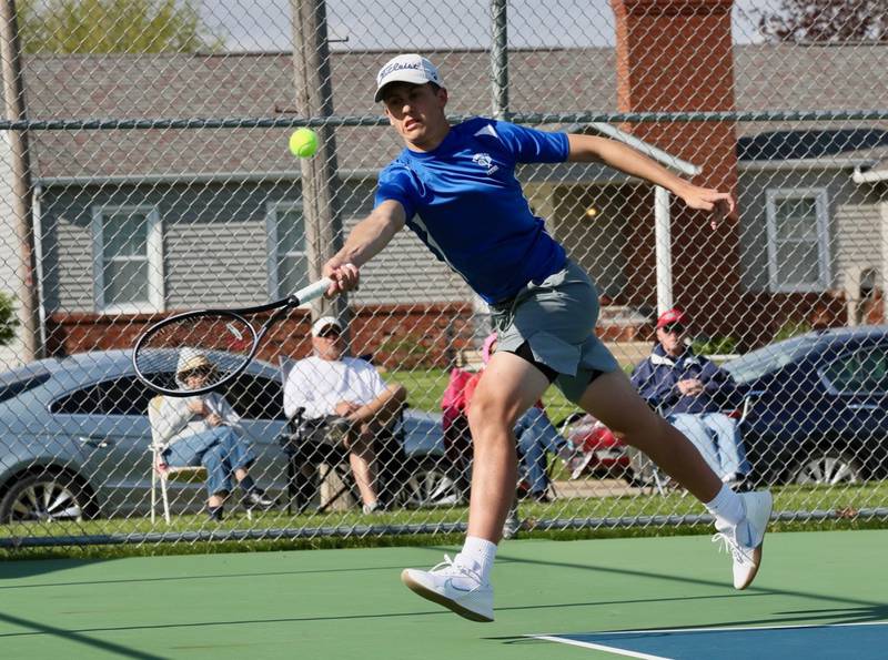 Princeton's Tyson Phillips makes a return against Coal City Monday. The Tigers won 5-0 to improve to 10-0.