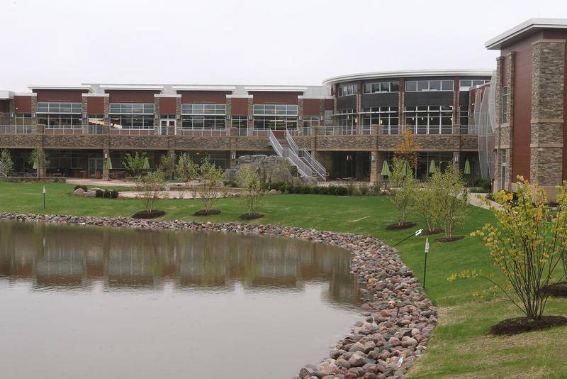 (Caption: The view from the gazebo in the back of the Northwestern Medicine Kishwaukee Health & Wellness Center.)

Mayor Jerry Smith said he'd heard many people were concerned about what a new wellness center would do to its neighbor, the Kishwaukee Family YMCA, even before he was elected in April 2017. So he said he urged Northwestern Medicine President Kevin Poorten to make sure the Kishwaukee Family YMCA was "kept whole."

"My sense is that happened, and it will continue to happen," Smith said.