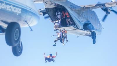 Photos: International team of skydivers attempts world record formation in Ottawa