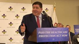 Gov. Pritzker visits Silver Cross Hospital in New Lenox promoting health insurance reform