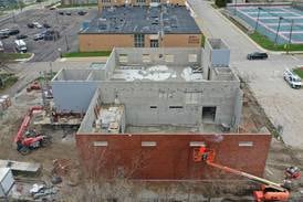 Photos: La Salle-Peru High School's new Ag Center gets brick facade