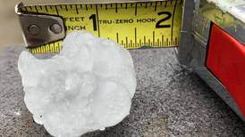 Large hail follows driving rain for Oregon residents as storms move through region on Tuesday morning