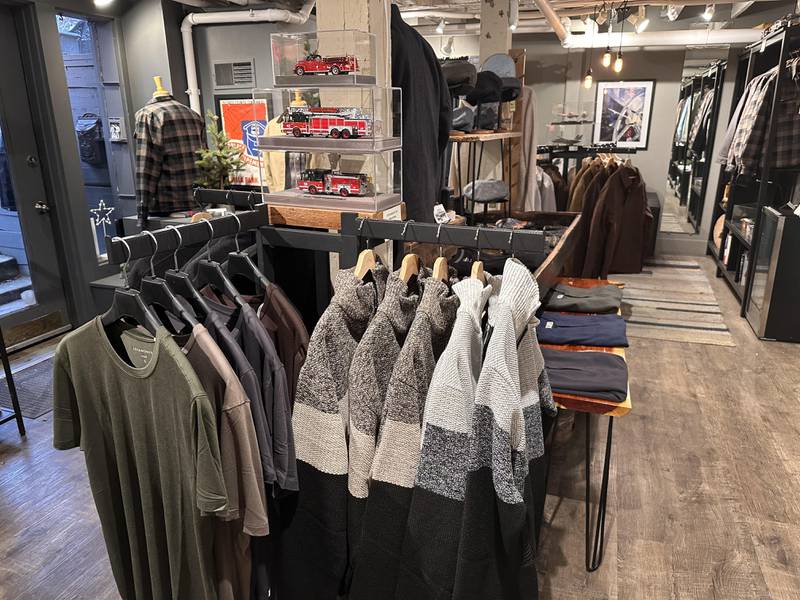 Menswear shop Motto is located at 217 S 3rd St Ste 90 in Geneva.