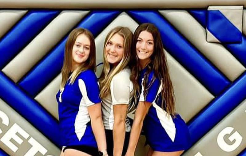 Princeton seniors honored Thursday were Natasha Faber-Fox (left), Miyah Fox and Chrissy Sierens. PHS beat Mendota 2-0.