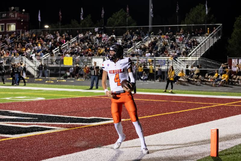 Minooka's Zane Caves scores a touchdown during the Oct. 11 game against Plainfield North.