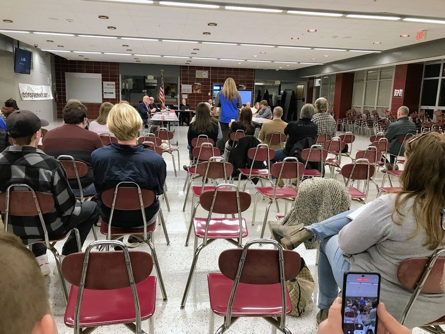 Dozens of people attended the Antioch Community High School District 117 board meeting Thursday, March 24, 2022, which included public debate over the book "Gender Queer."