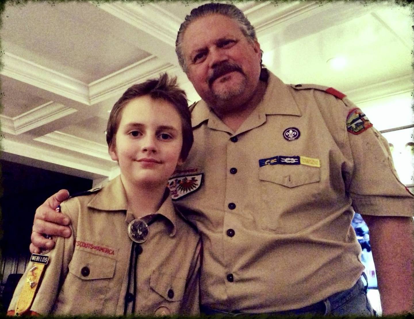 Eagle Scout David Etling and his father David Etling Sr., in this photos from about 2016. Etling twice saved his father's life using CPR. Etling will receive a Life Saving Award on July 29, 2023. David Sr. died in 2021 after a 47-year career as a project manager for the U.S. Treasury Department.