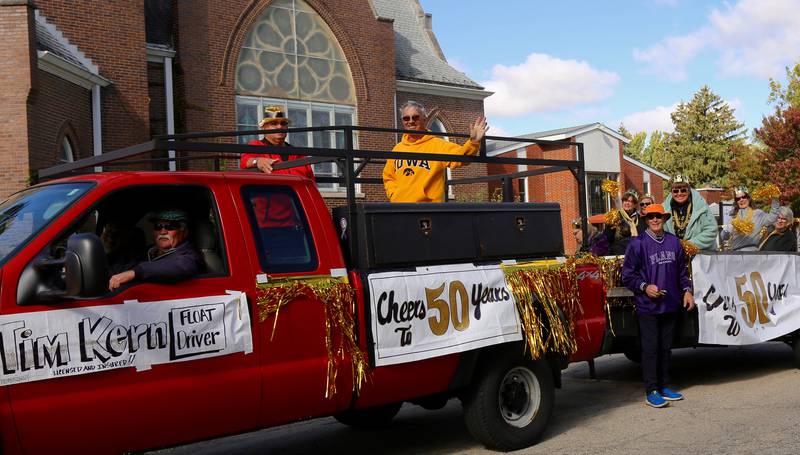 Graduates from the Class of 1973 participate in the Plano High School Homecoming Parade on Saturday, Oct. 7, 2023 in Plano.