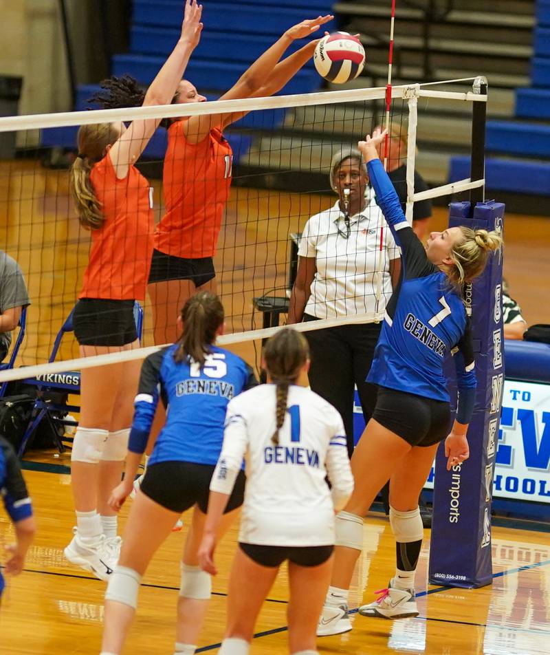 Photos: Geneva hosts Wheaton Warrenville South in girls volleyball