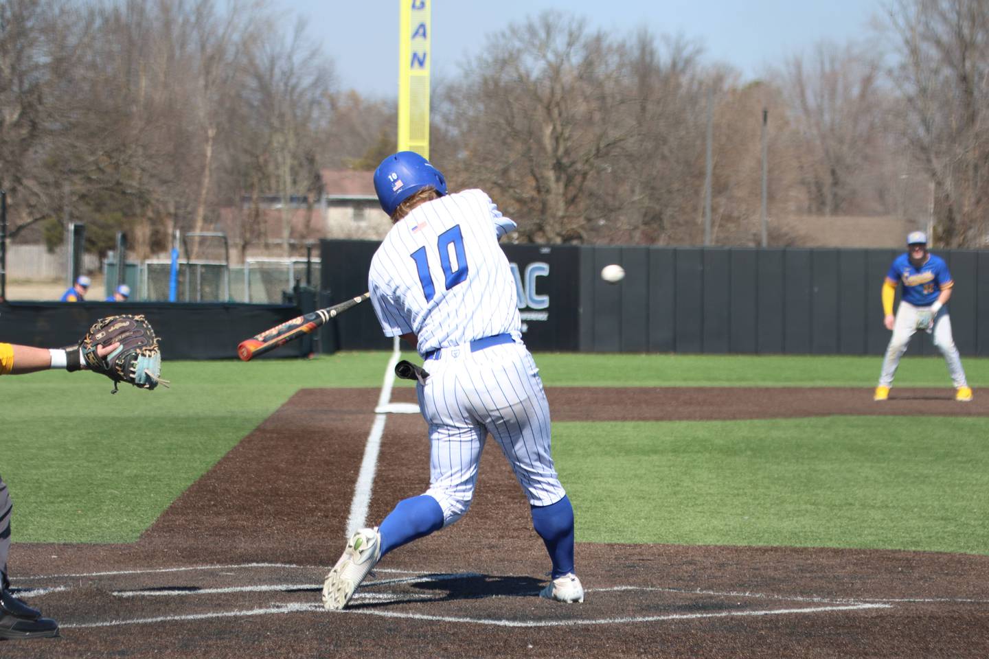 John A. Logan baseball player and Yorkville graduate Kam Yearsley prepares to hit a pitch during this season.