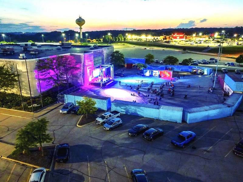 Shipping containers form the outdoor venue called Container Collective Social in Carpentersville.