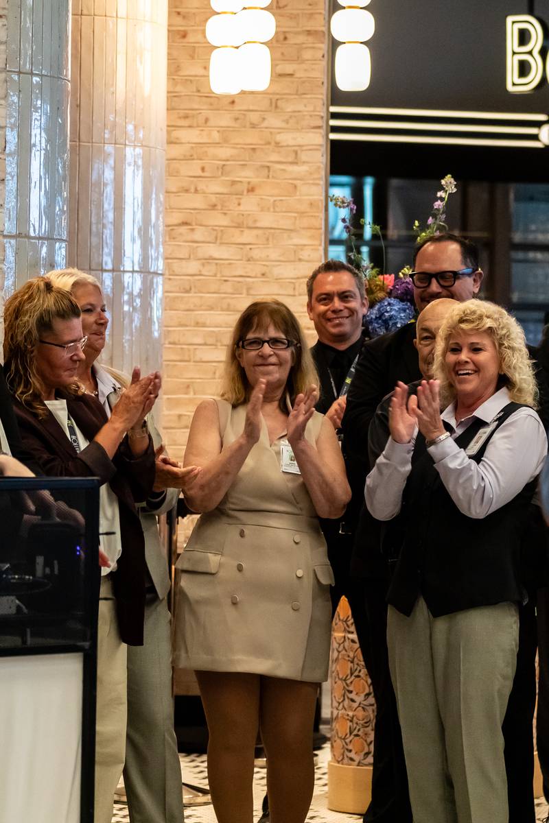 Hollywood Casino Joliet 'Day-One Employees' are recognized during the Hollywood Casino Joliet Grand Opening Ceremony on Aug. 11, 2025.