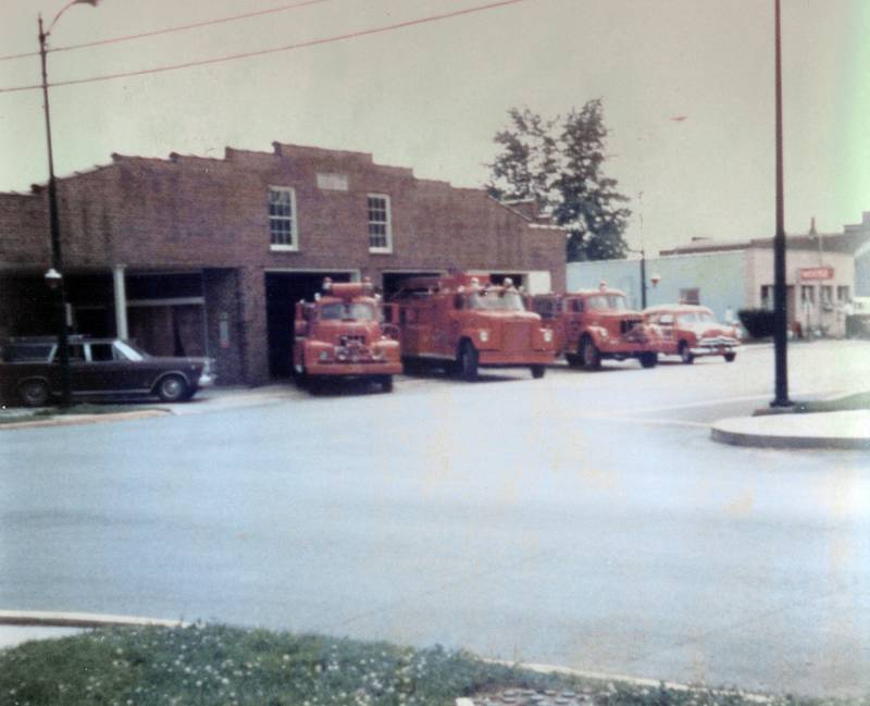 The Mt. Morris Fire Protection District's fire station in the 1960s. The fire department is seeking to construct a new fire station. Their current one was built in 1924 and is too small to offer a safe environment from which to serve the community, Fire Chief Rob Hough IV said.