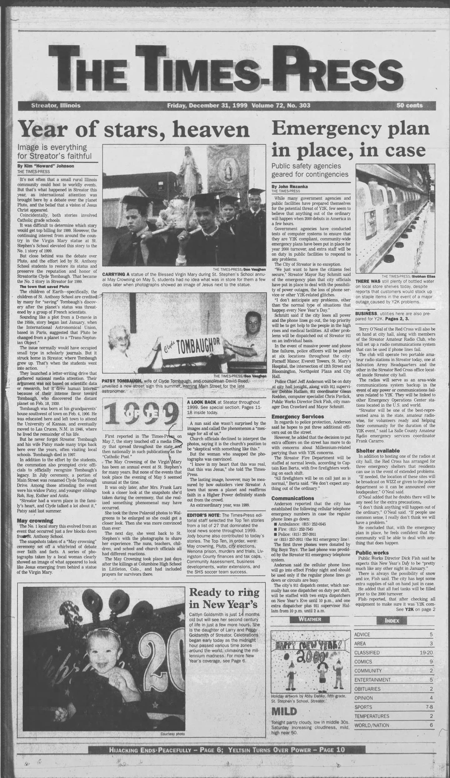 The Times-Press on Dec. 31, 1999.