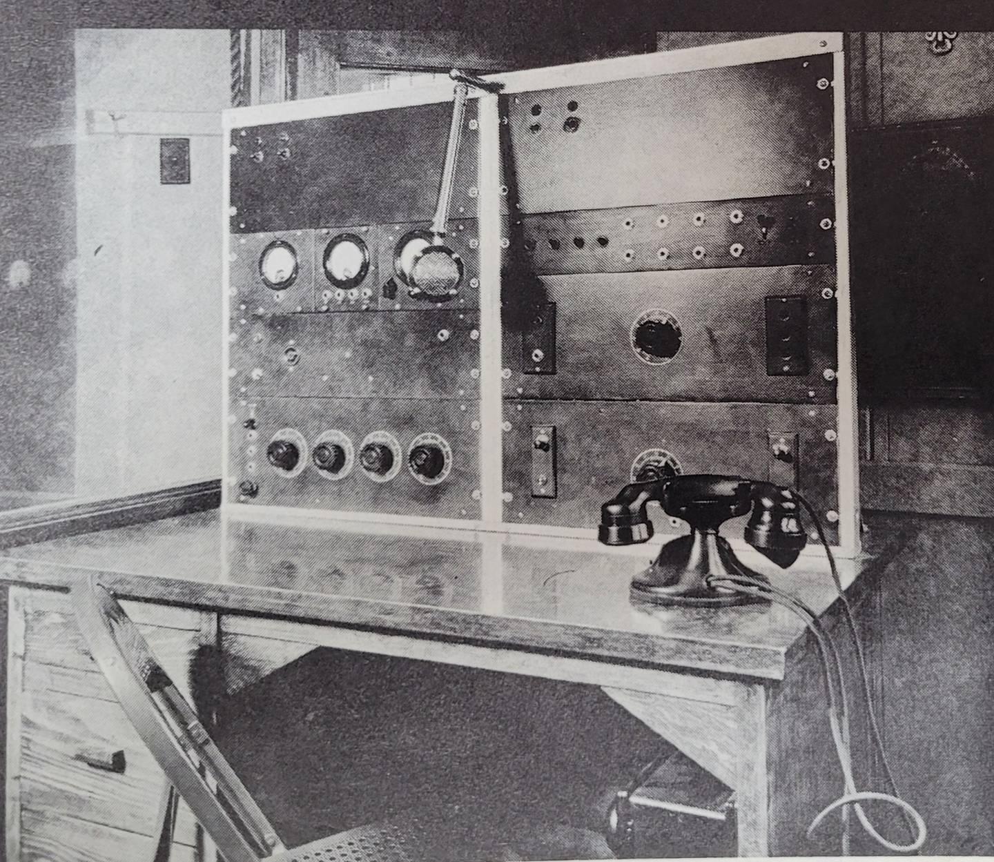 For 100 years, St. Peter Evangelical Lutheran Church in Joliet has broadcast its Sunday worship service on local radio. Pictured is equipment from the early days.
