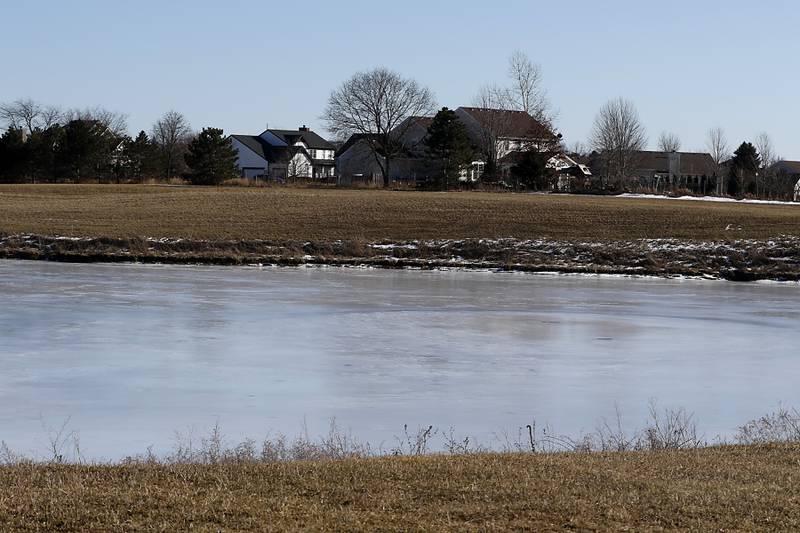 Reclaimed land on Friday, Feb. 10, 2023, at a farm near Thelen Sand and Gravel, 28955 W. Route 173 in Fox Lake.