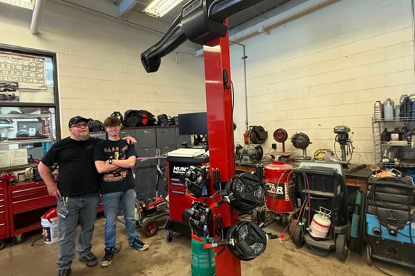 OTHS Automotive Vocational Education Program adds new Hunter Hawkeye Elite alignment machine