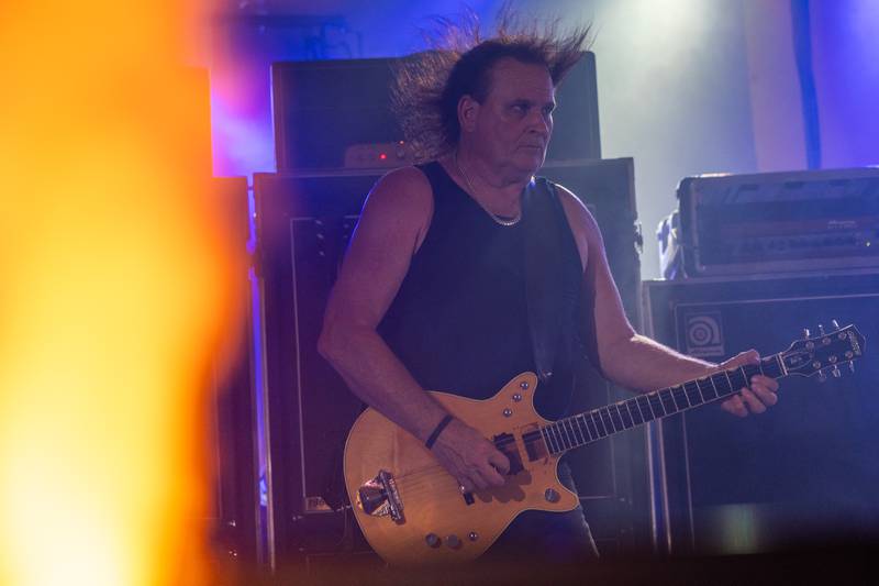 Kevin Feller of Thunderstruck performs at the annual Cops for Cancer event on Friday, July 25, 2025, at Cerri Memorial Park in Cedar Point.