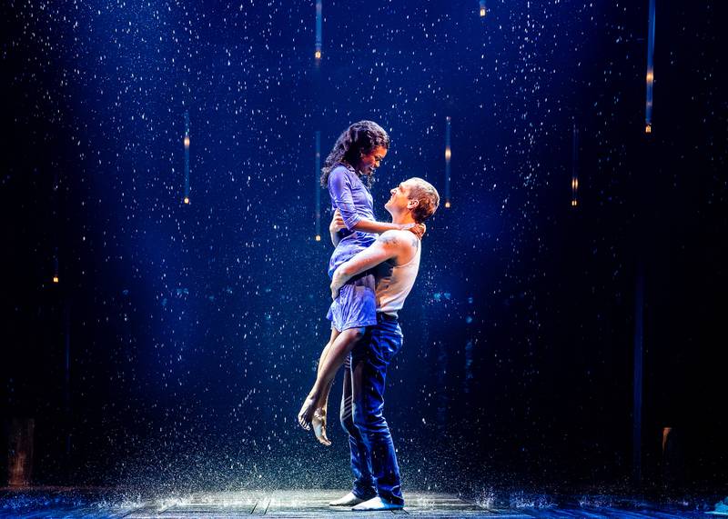 Middle Allie (Joy Woods) and Middle Noah (Ryan Vasquez) in Chicago Shakespeare Theater’s world premiere production of "The Notebook," a new musical presented by Chicago Shakespeare.