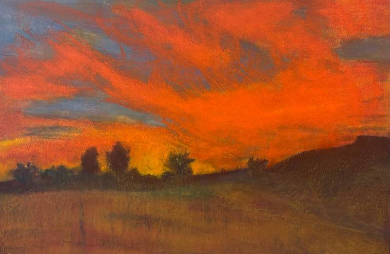 "Lyons Sunset" is by Kathy Connolly.