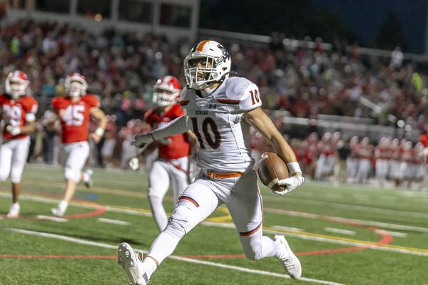 Oswego senior defensive back/receiver Mariano Velasco is the Record Newspapers Player of the Year