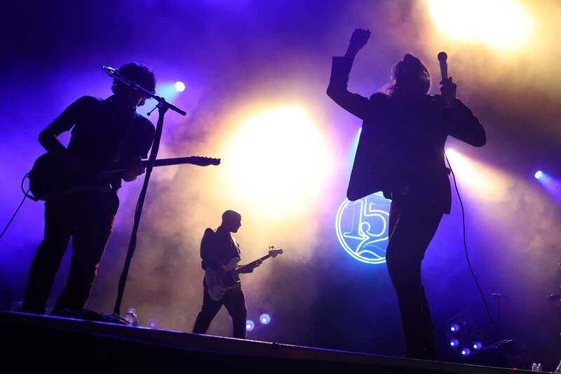 Taking Back Sunday performs at Riot Fest on Saturday, Sept. 21, 2024 in Chicago.