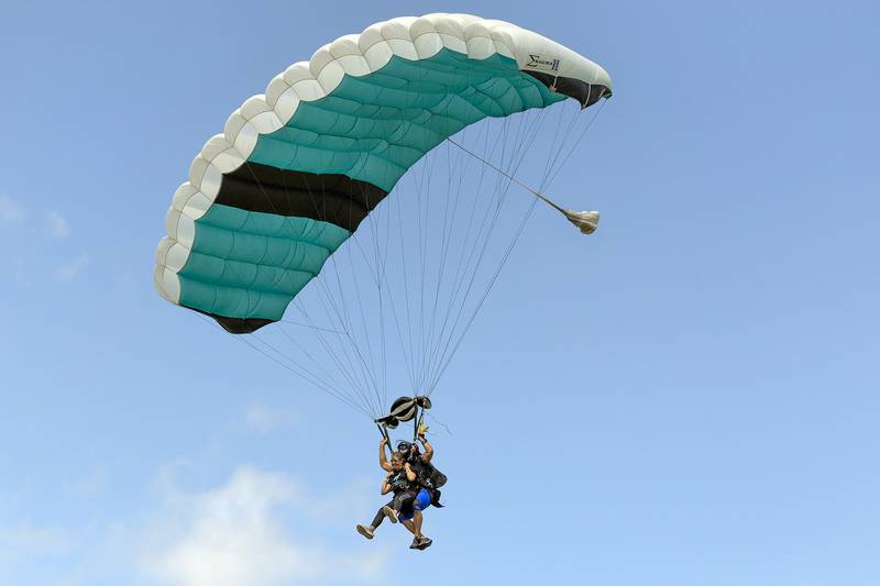 Dacia Borton comes in for a landing Friday, June 27, 2025.