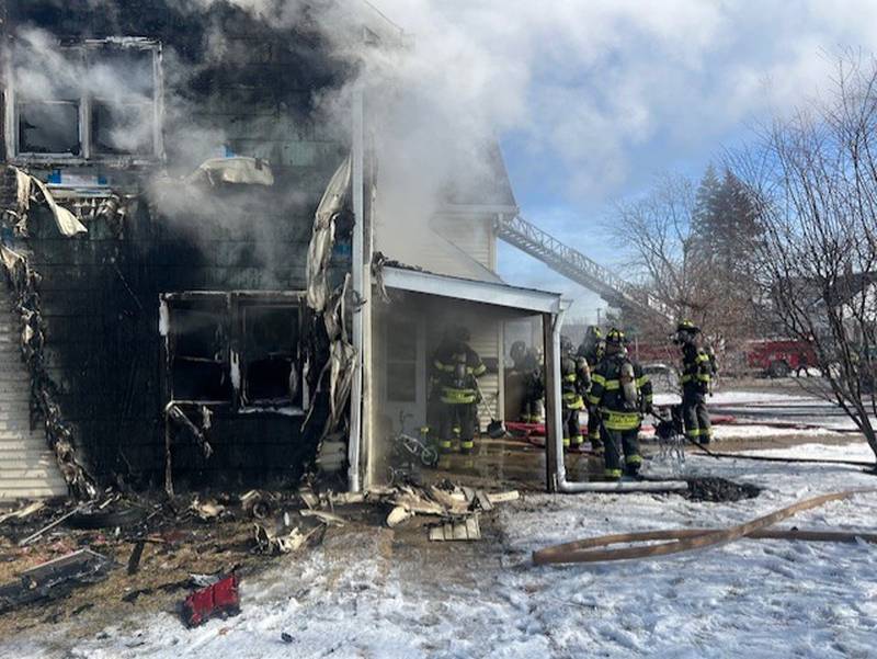 A residence on Tuesday, Feb. 18, 20245, in the 1200 block of Elizabeth Street damaged by a fire.